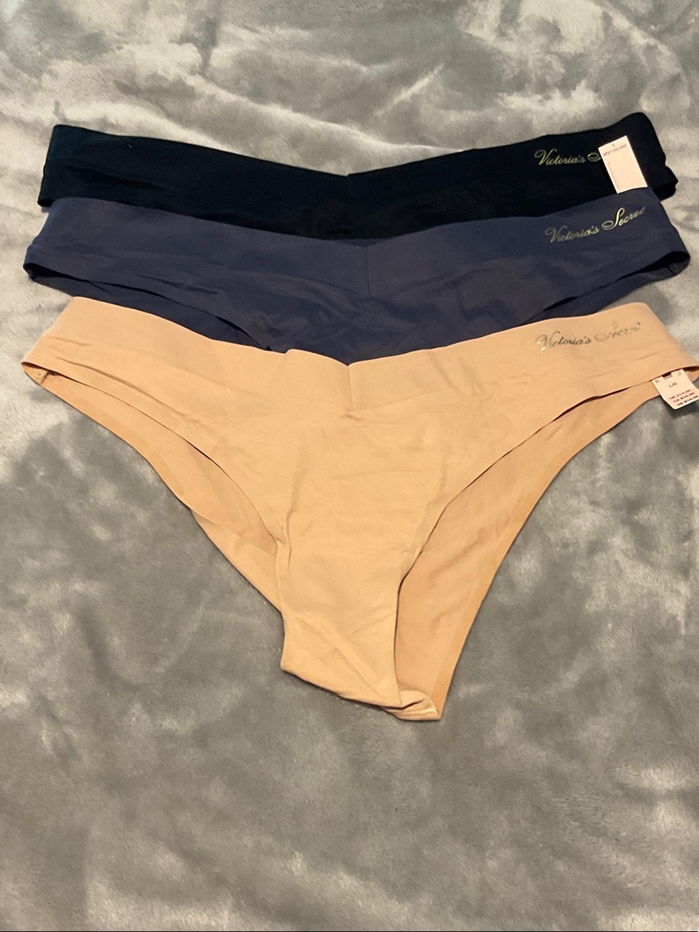 BUNDLE 3 NWT LARGE VICTORIAS SECRET BRAZILIAN PANTIES ( MSRP 51)